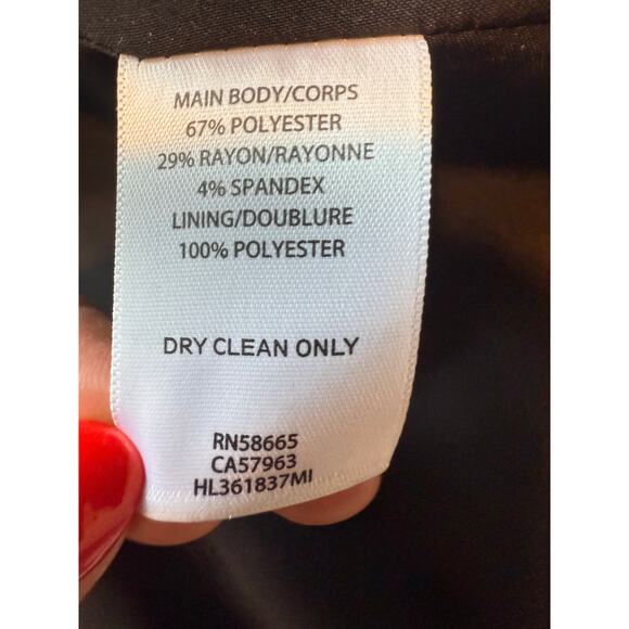 Trouve Leopard Peplum Jacket Women’s Large Animal Print Lined Zip - Picture 6 of 9